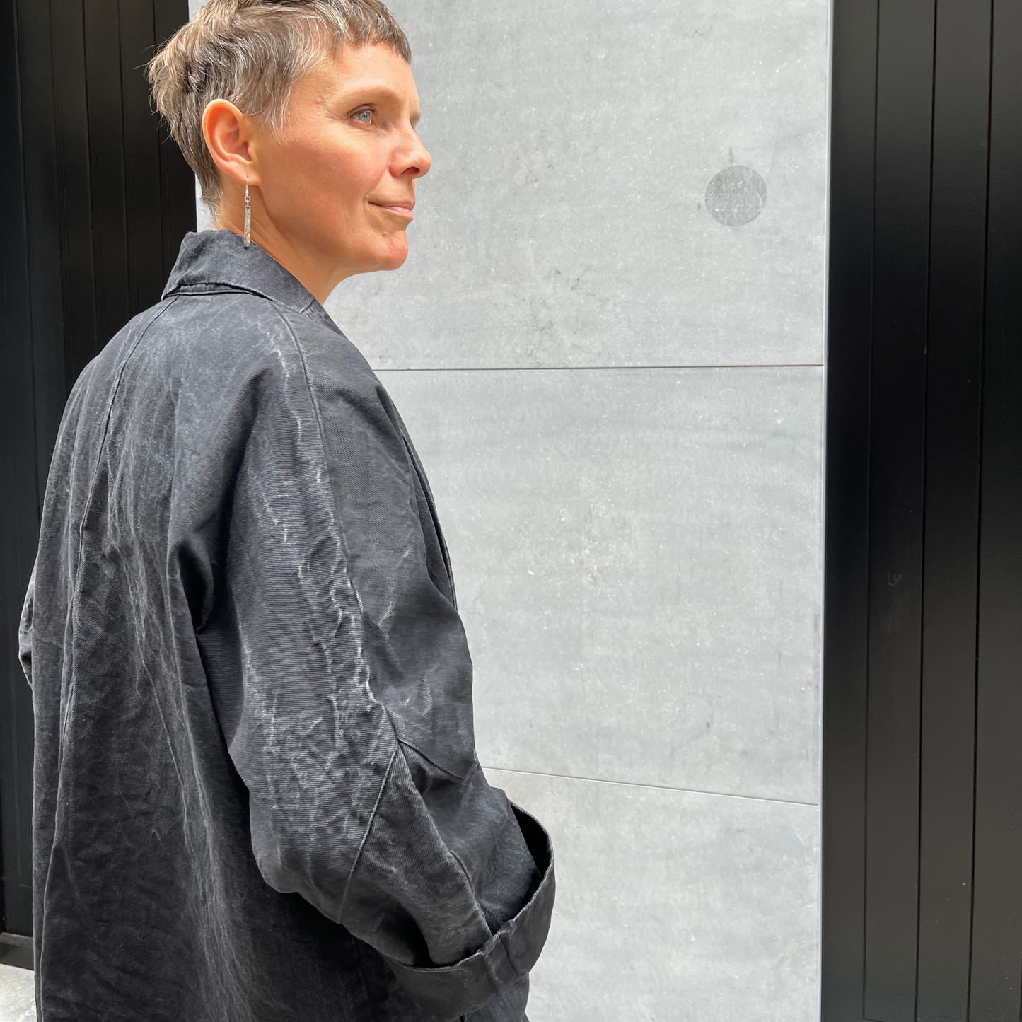 POINTY Kimono - Grey - Cracked Perfection
