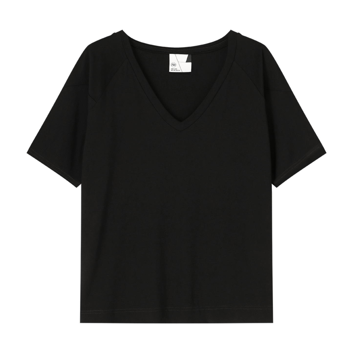 POINTY Blouse V-neck - Pure Black