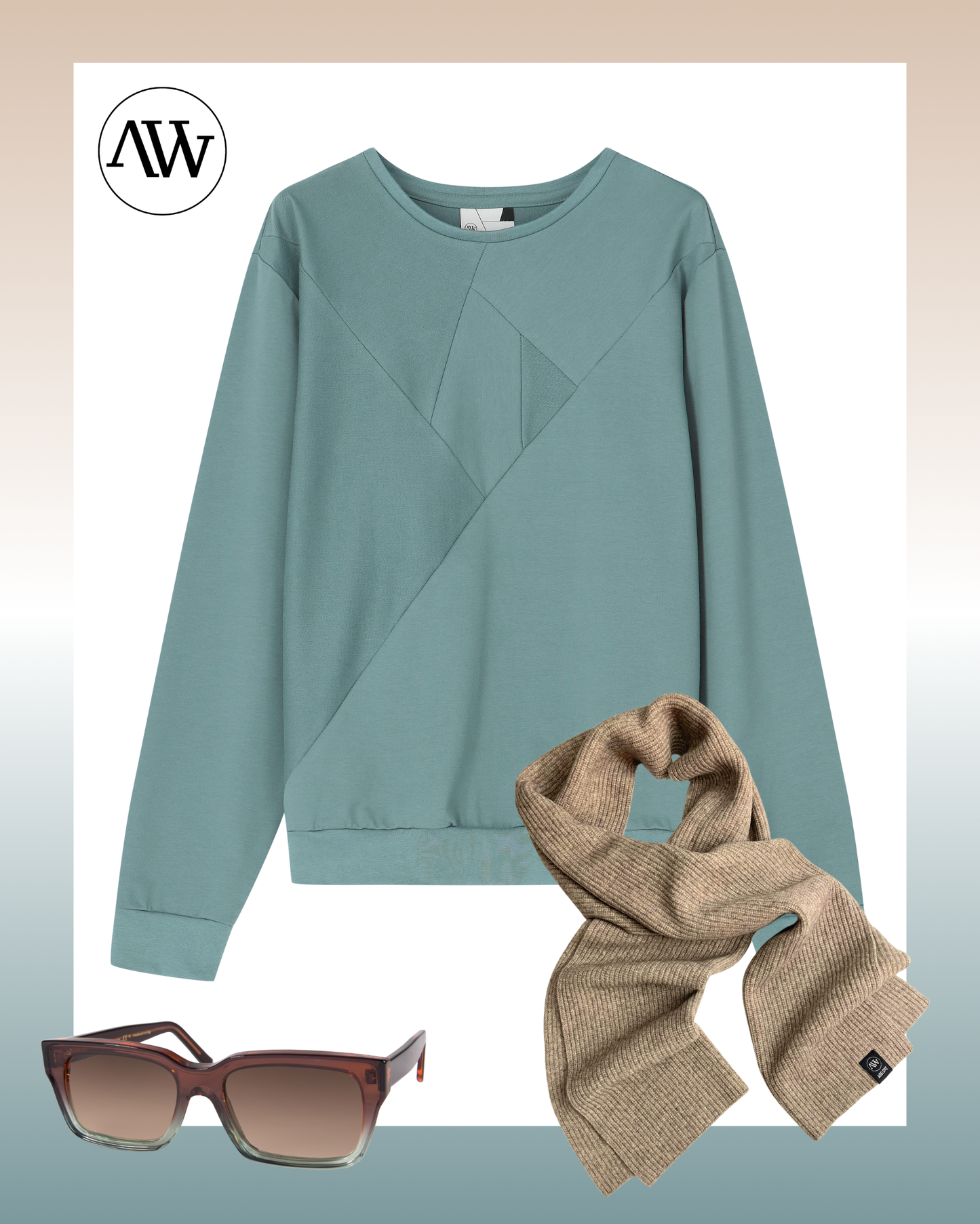 CRYSTAL Sweatshirt - Sage Grey
