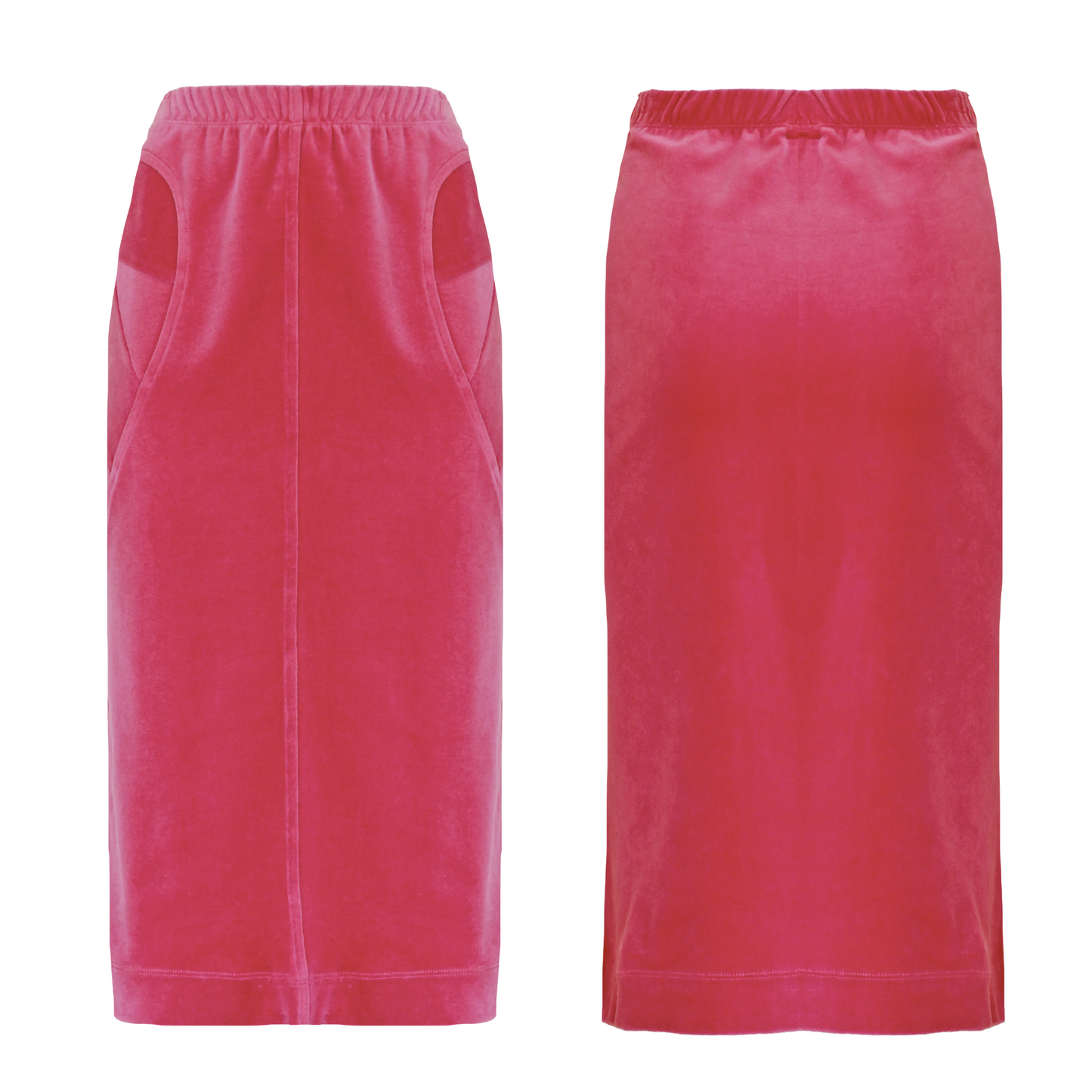 CRYSTAL Skirt VELVET - Bubble Gum