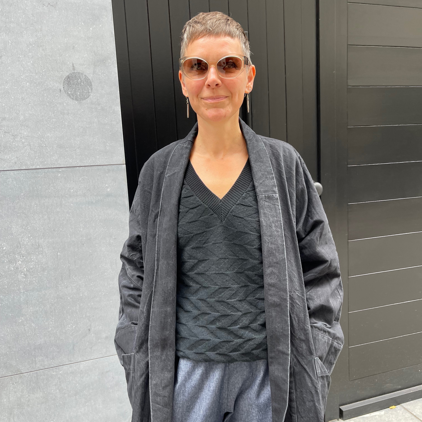 POINTY Kimono - Grey - Cracked Perfection