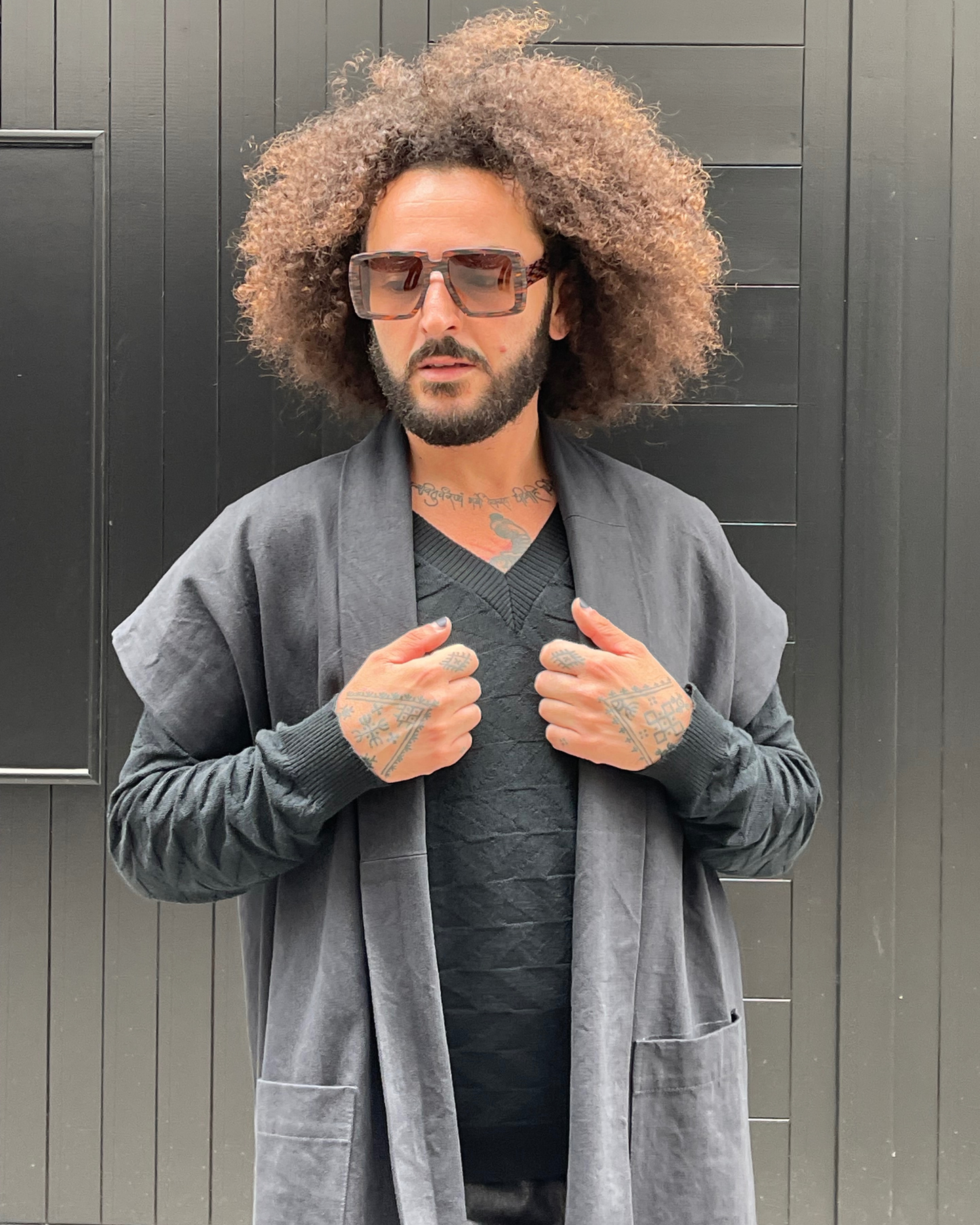 CRACKED Bodywarmer - Dark Grey