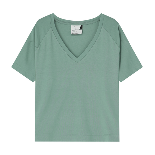 POINTY Blouse V-neck - Dark Sea Glass