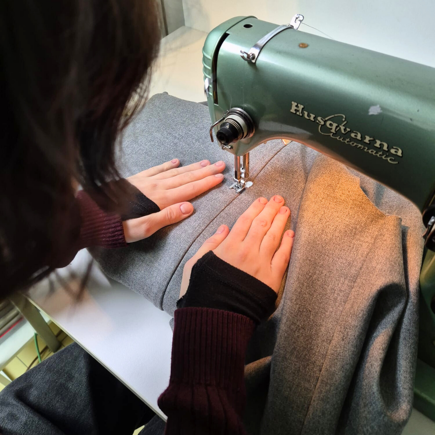 BOXY Bodywarmer - Soft quilted Grey Wool