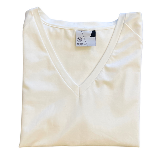 POINTY Blouse V-neck - Cotton Cloud