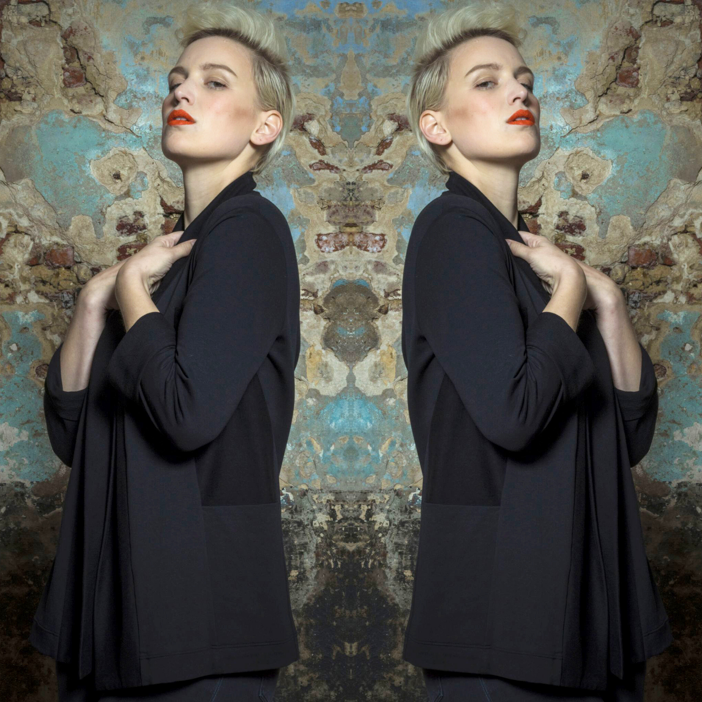 POINTY Cardigan Short - Pure Petrol