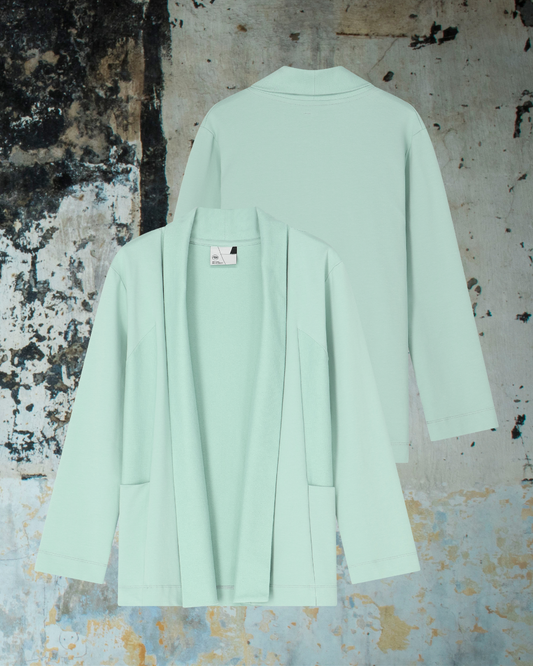 POINTY Cardigan Short - Dusty Sea Glass