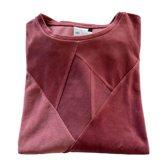 CRYSTAL Sweatshirt VELVET - Raspberry