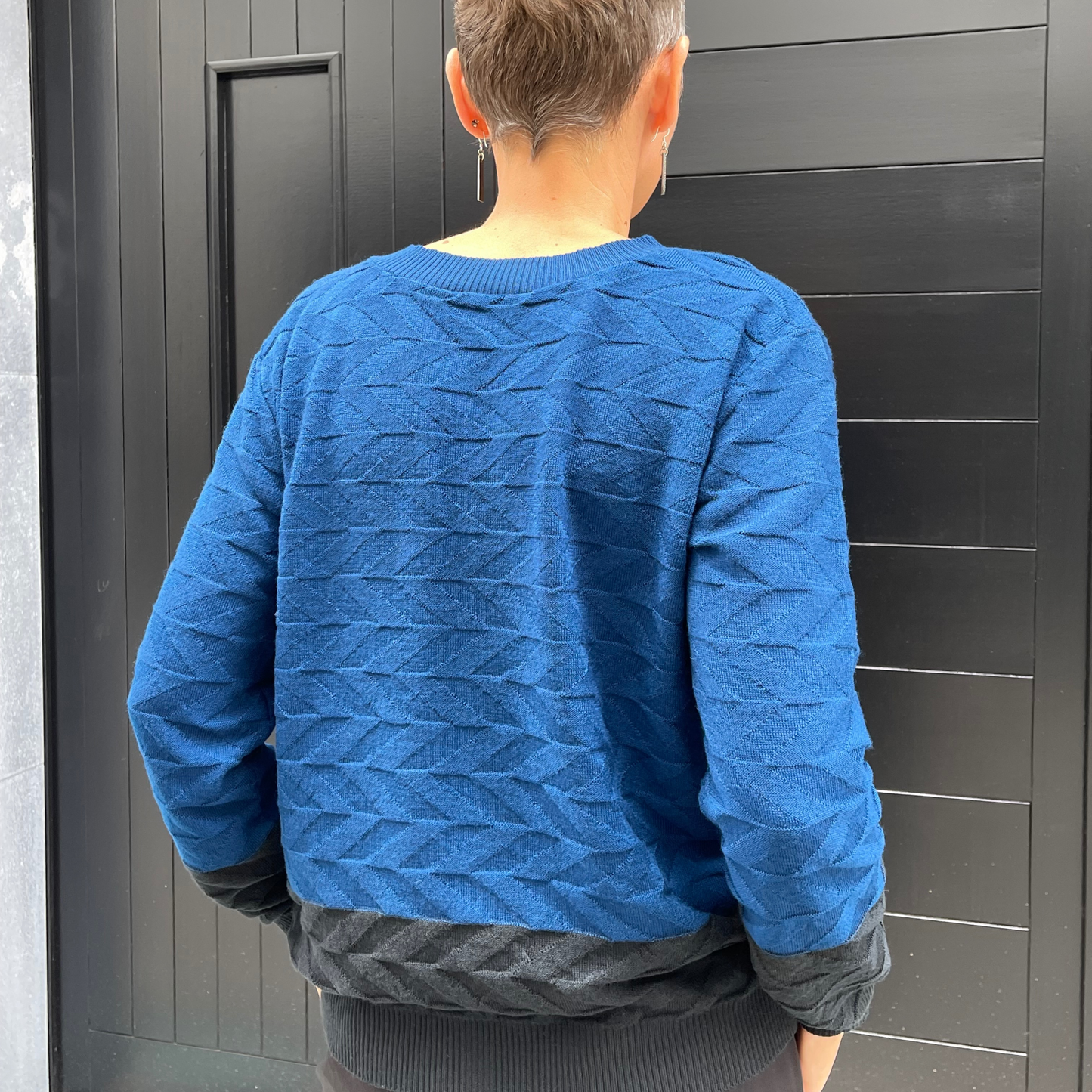AW Signature Zig-Zag Sweater - Indigo/Black - PRESALE September Only