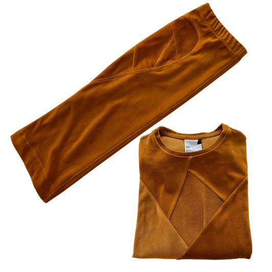 CRYSTAL Skirt VELVET - Caramel