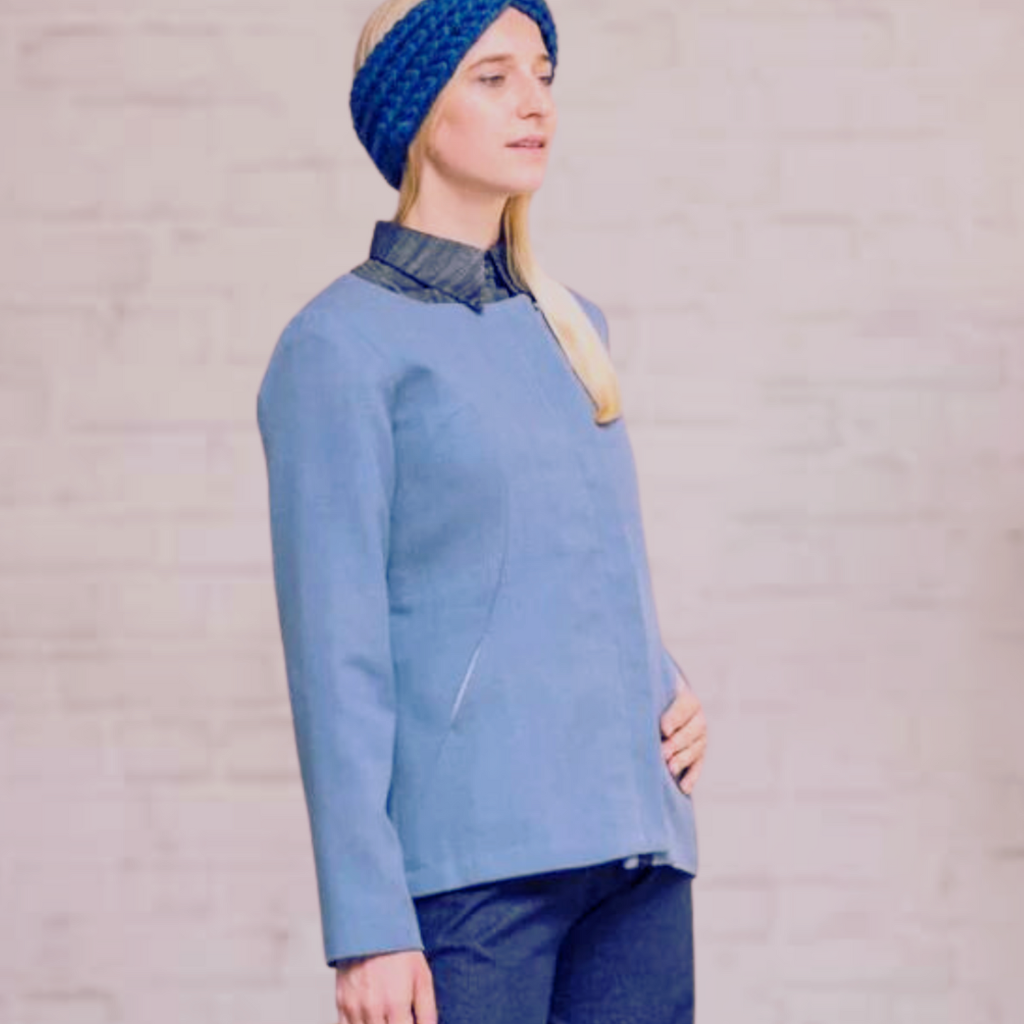 POINTY Jacket - Dusty Blue
