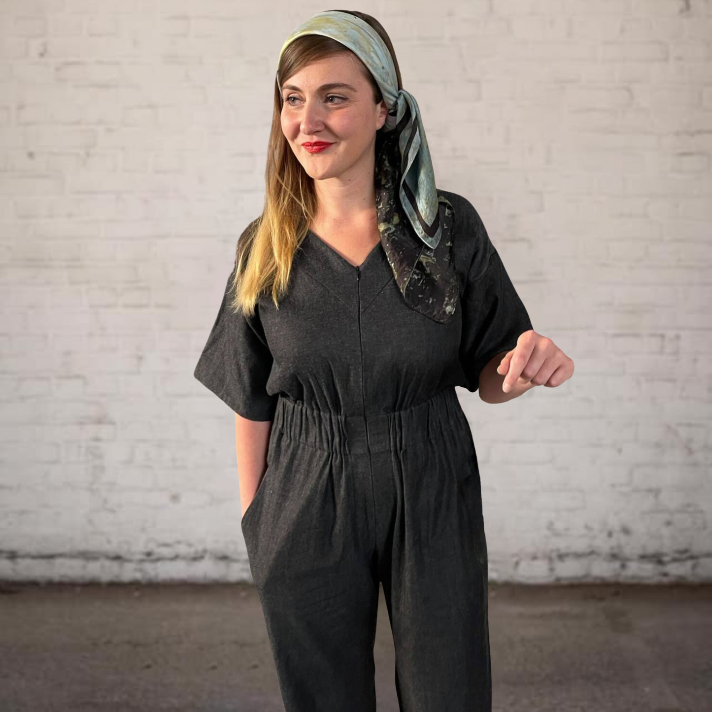 POINTY Jumpsuit - Grey melange - PREORDER