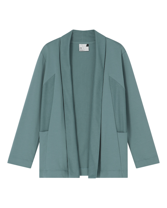 POINTY Cardigan Short - Sage Grey