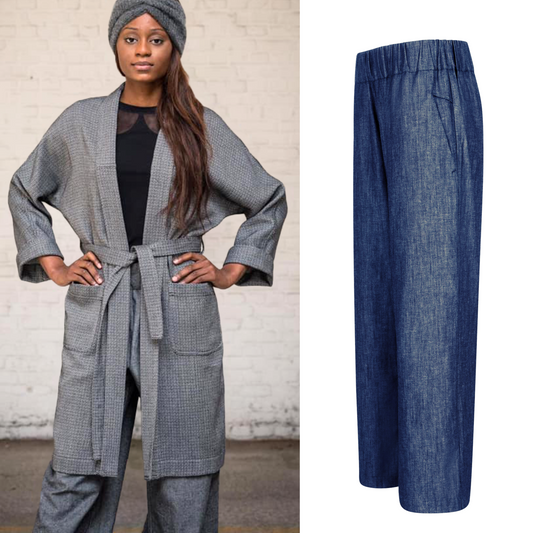 POINTY Trousers - Denim Blue