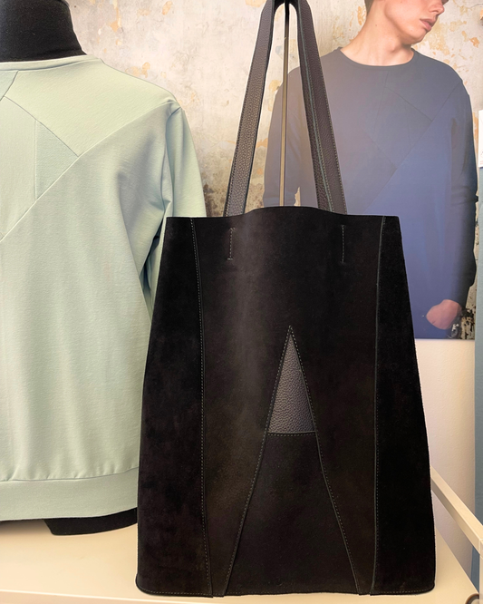 AW Signature PREMIUM Bag - Pure Black SUEDE