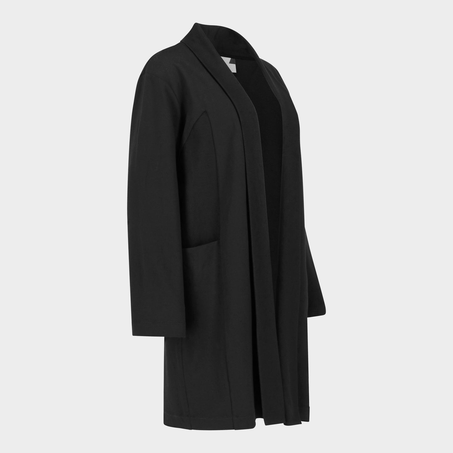 POINTY Cardigan Long - Pure Black